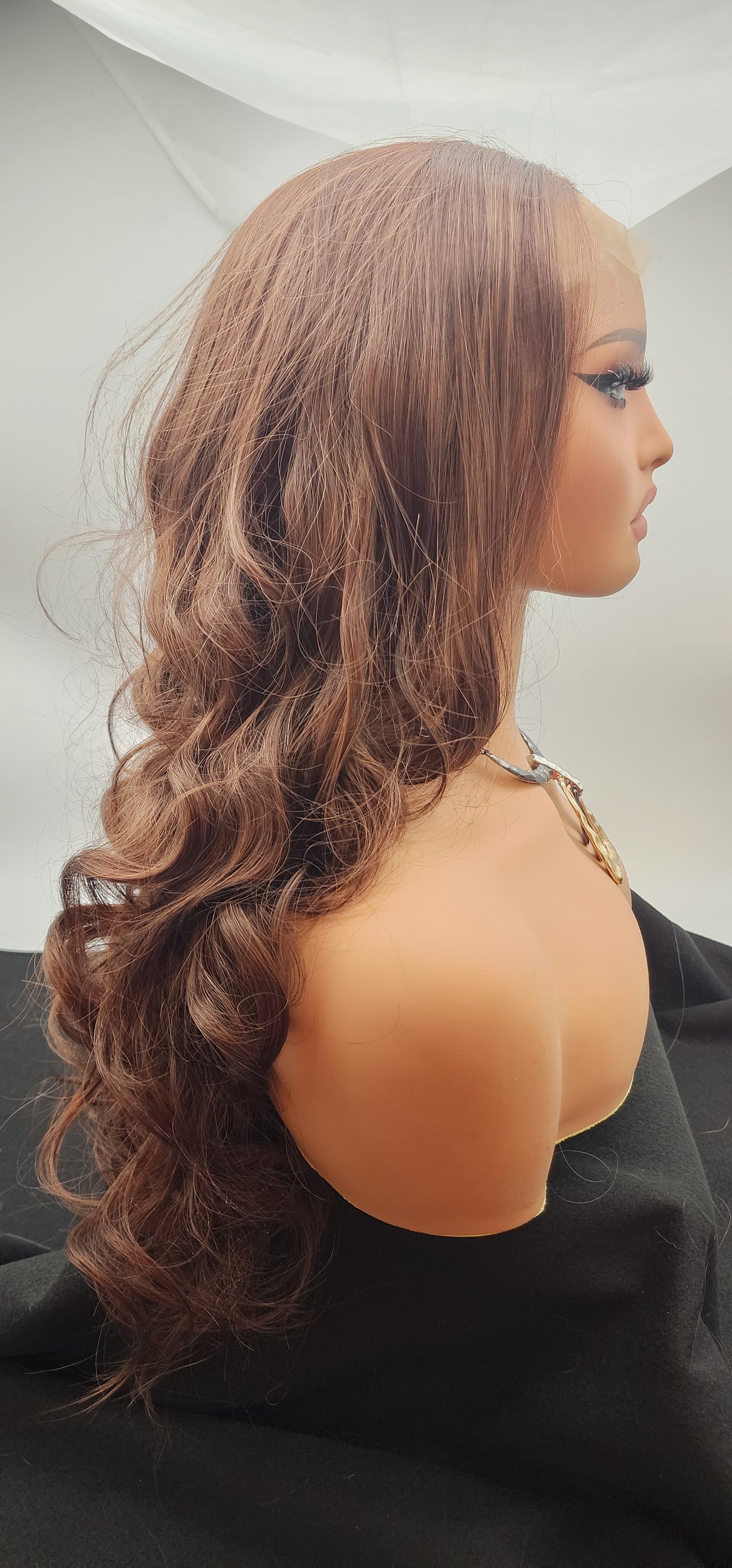 Bombshell Dark Auburn Brunette
