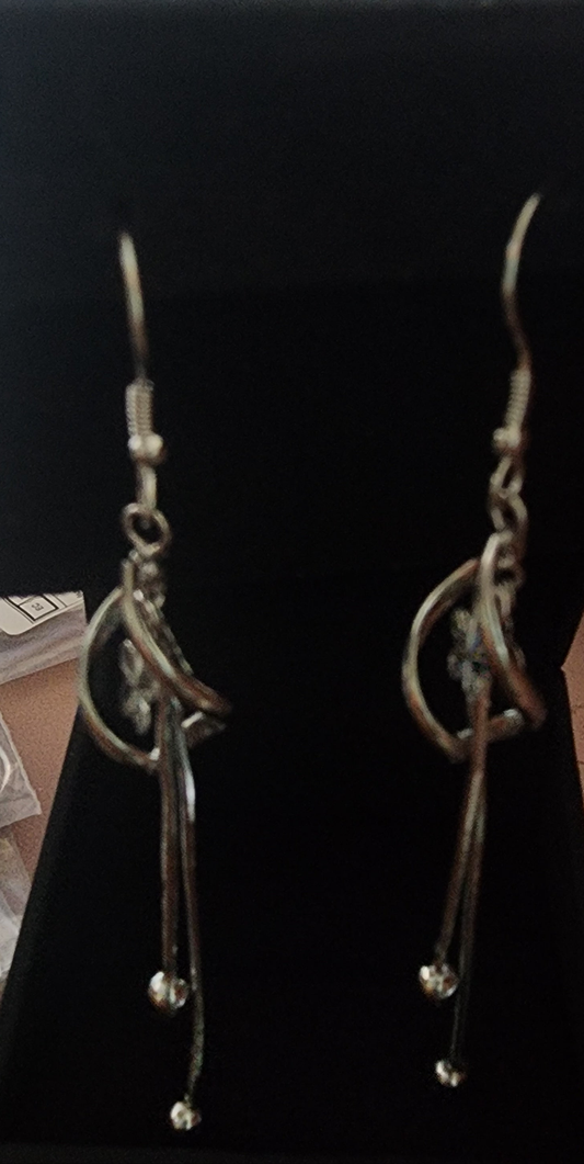 .925 Sterling Silver Dangle Earrings