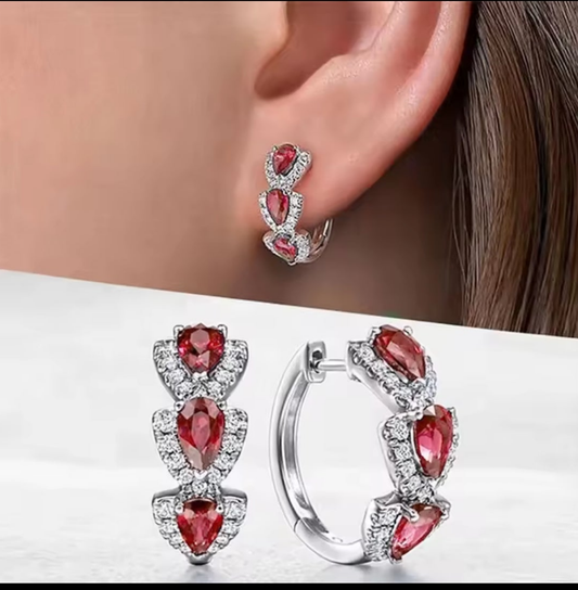 .925 Ruby & Cubic Zirconia